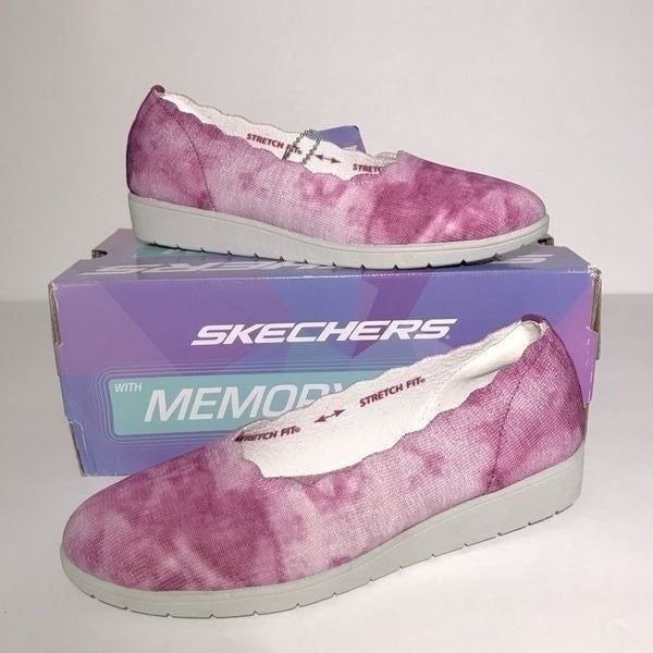 Skechers Cleo Flex Washable Knit Wedge Skimmer
