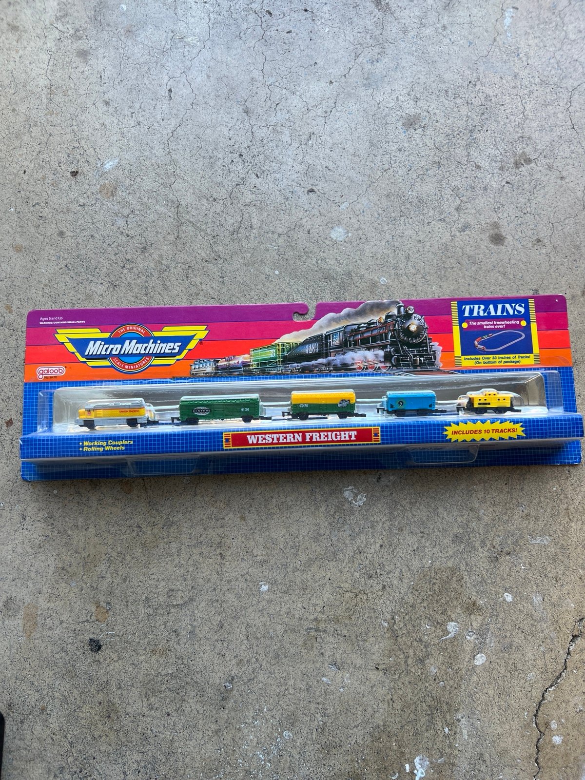 Micro machines trains Western Freight