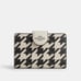 Coach Medium Corner Zip Wallet With Houndstooth Print