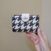 Coach Medium Corner Zip Wallet With Houndstooth Print