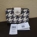 Coach Medium Corner Zip Wallet With Houndstooth Print