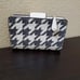 Coach Medium Corner Zip Wallet With Houndstooth Print