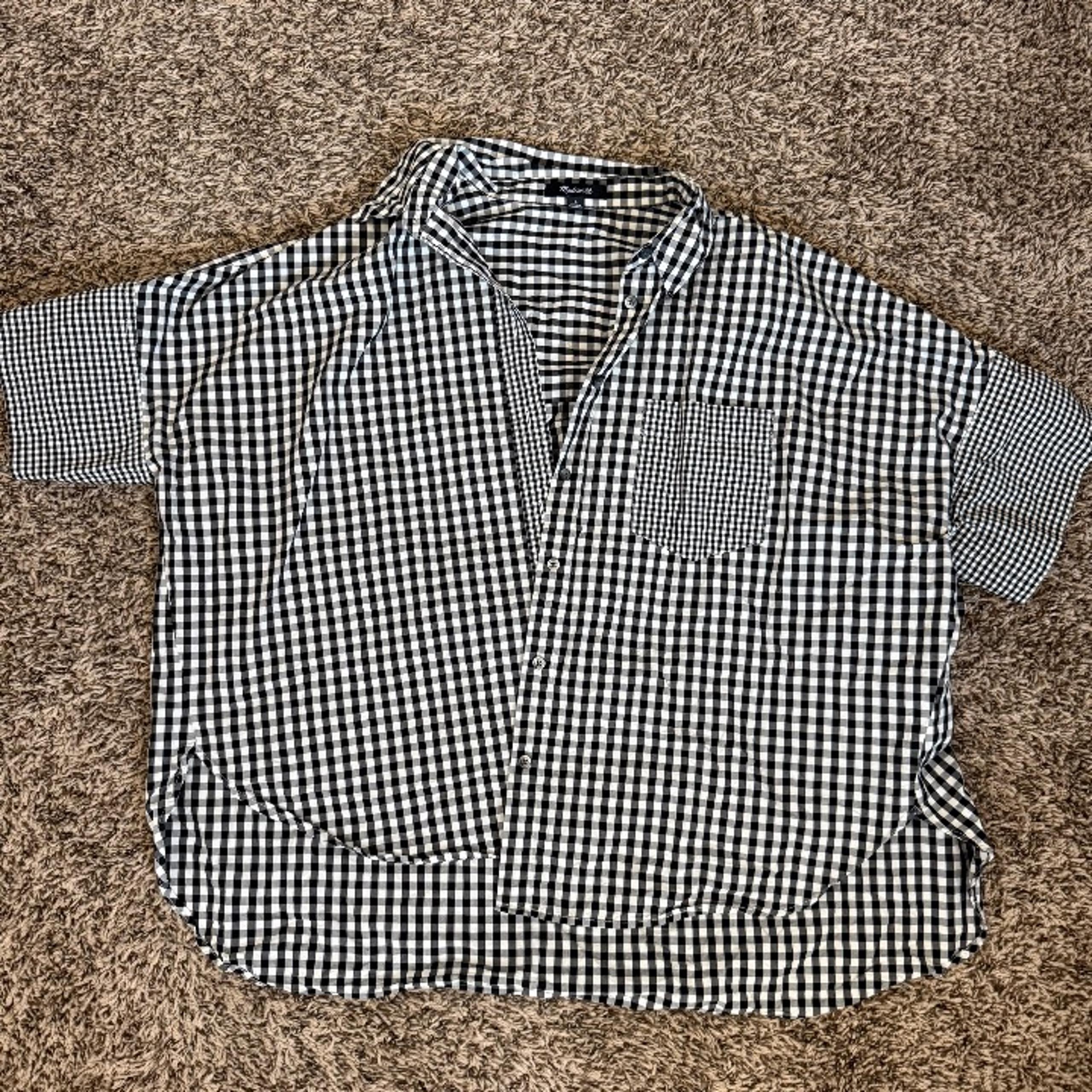 Madewell - Gingham-Play Button-Down Shirt