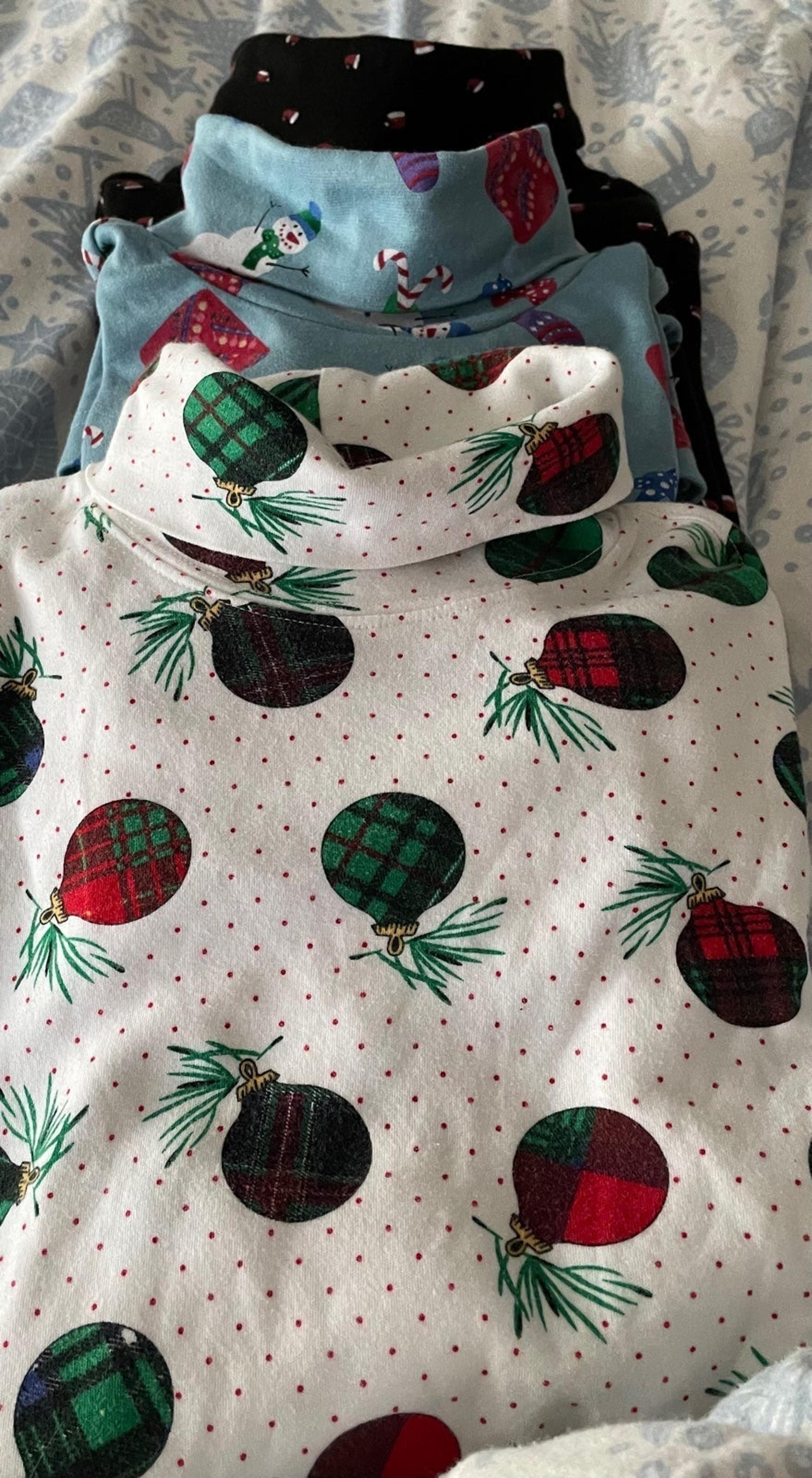 3  Christmas Turtlenecks sold together