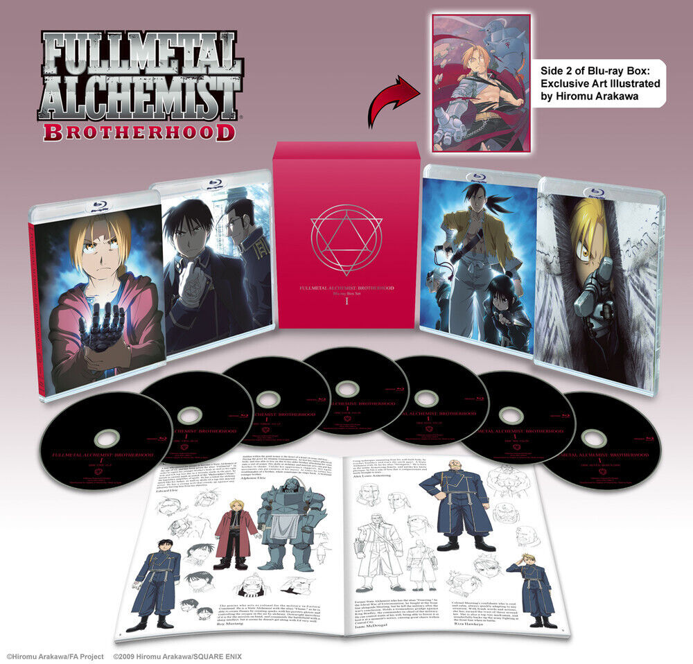 Fullmetal Alchemist Brotherhood Blu-Ray Box Set 1 + 2 Limited Edition AniplexUSA