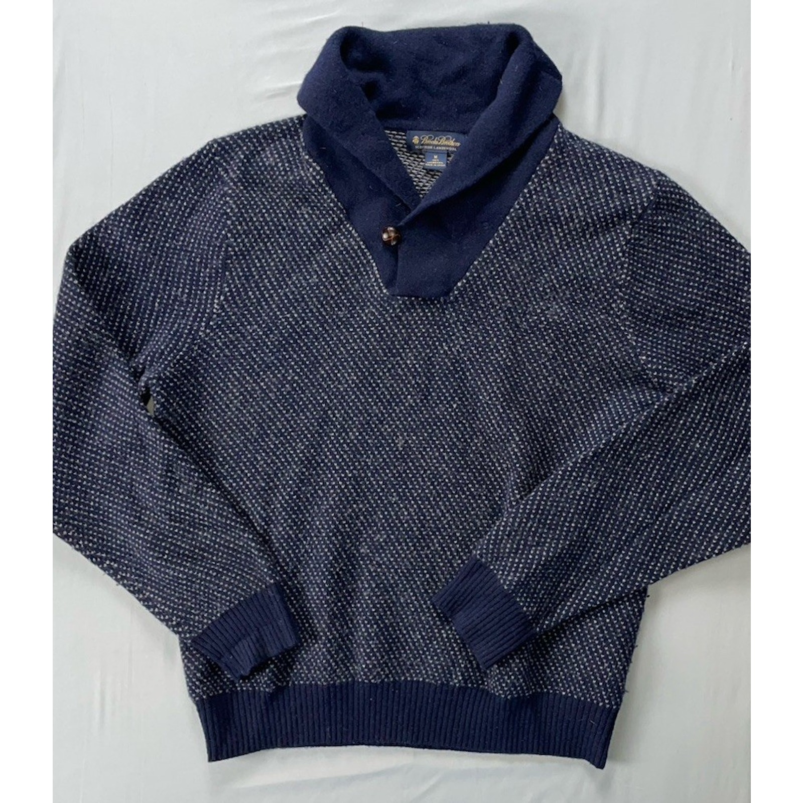 Brooks Brother's 100% Scottish Lambs Wool Cowl Neck Sweater Men's Size M