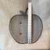 Black metal wire apple shape basket