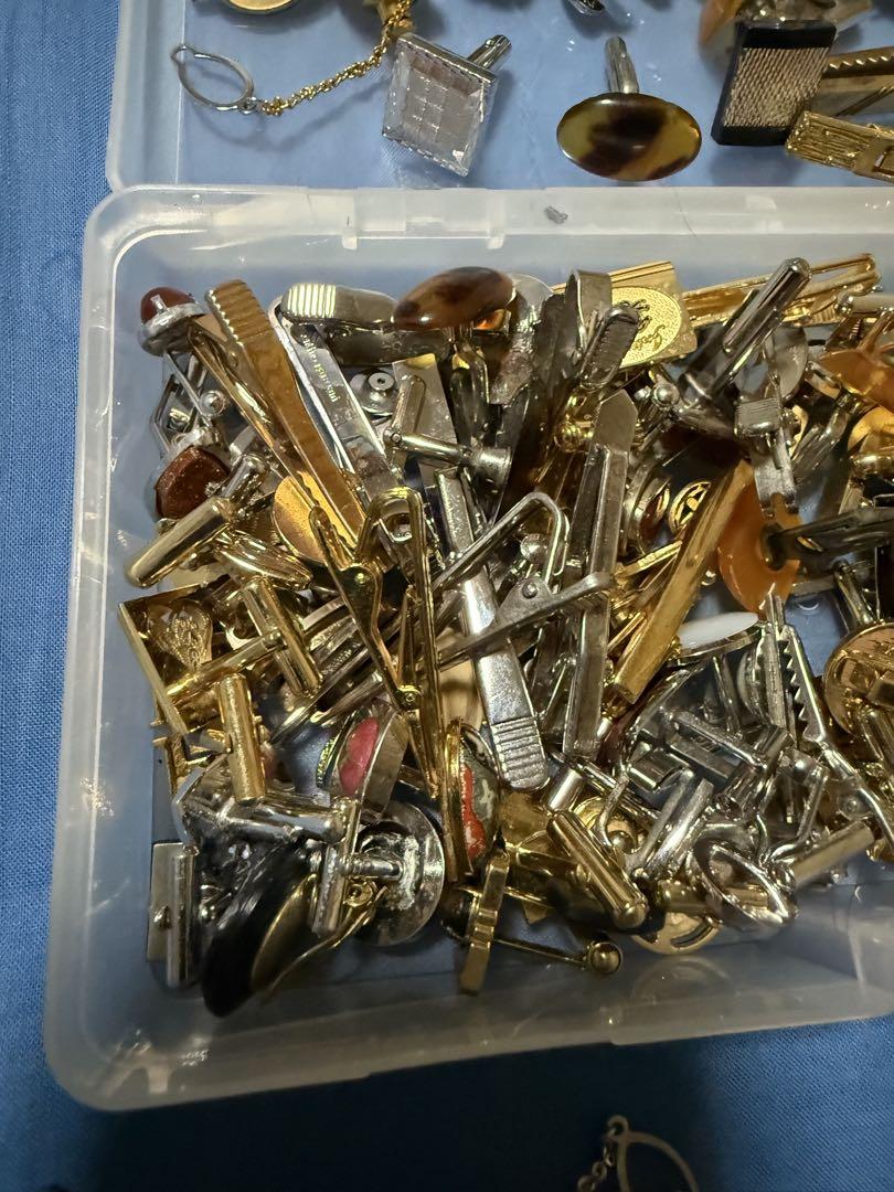Cufflinks and Tie Pins - Bulk Lot, Junk