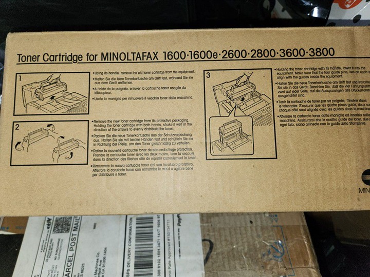 Fax Toner Cartridge-Konica Minolta Fax 1600, 1600e, 2600, 2800, 3600, 3800