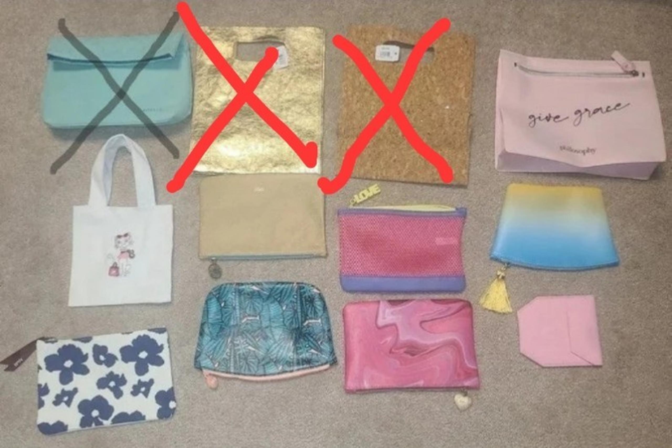 IPSY/ULTA Bags x9 Different Shapes, Colors and Sizes