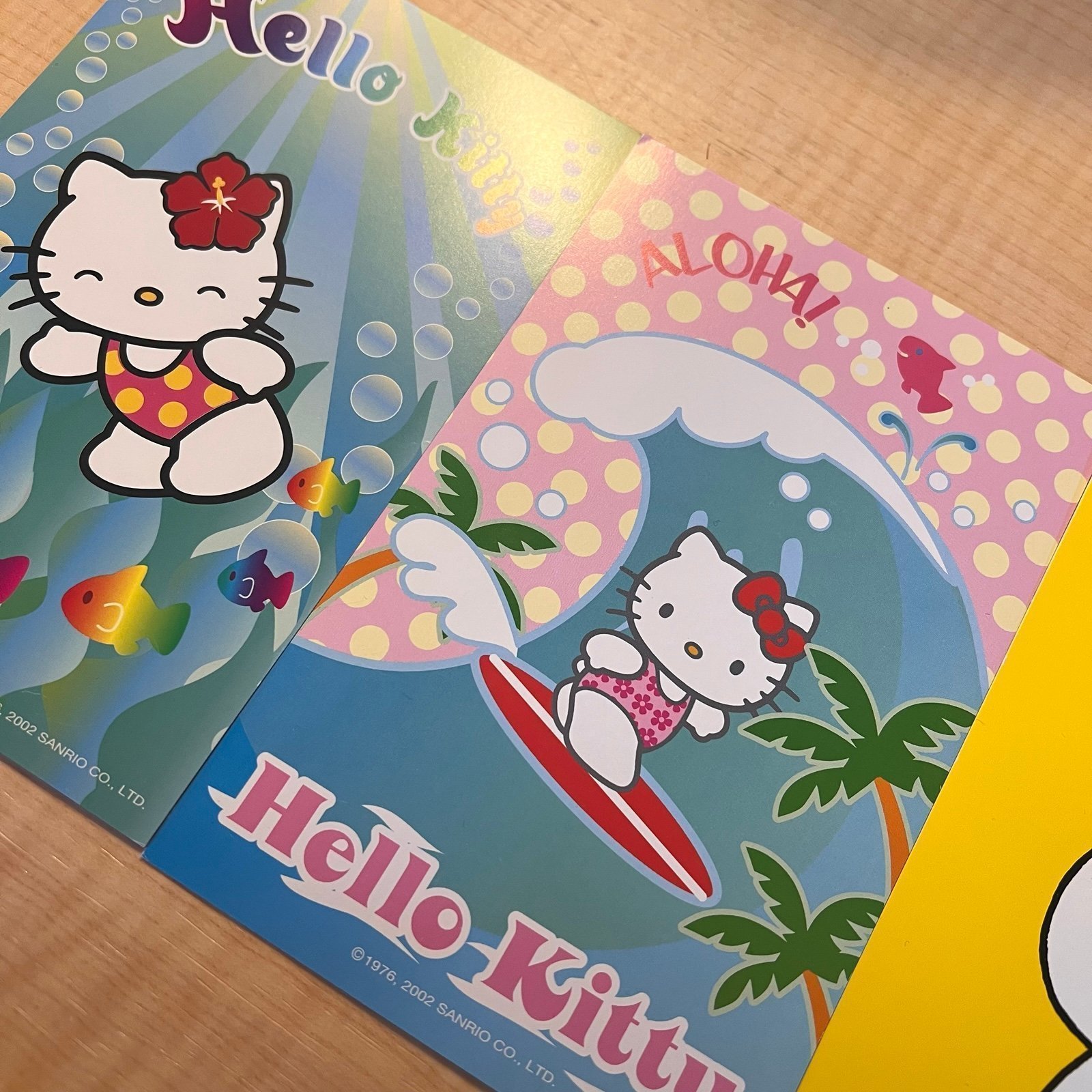Hello Kitty Hawaii and Mimmy Vintage Postcards