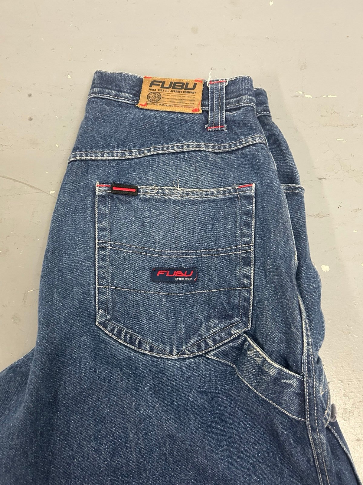 Y2K FUBU Denim blue Jeans shorts