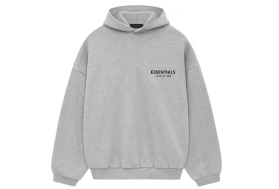 Fear of God Essentials Fleece Hoodie Light Heather Gray Size S or M