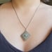 Classic Silver Dainty Turquoise Necklace