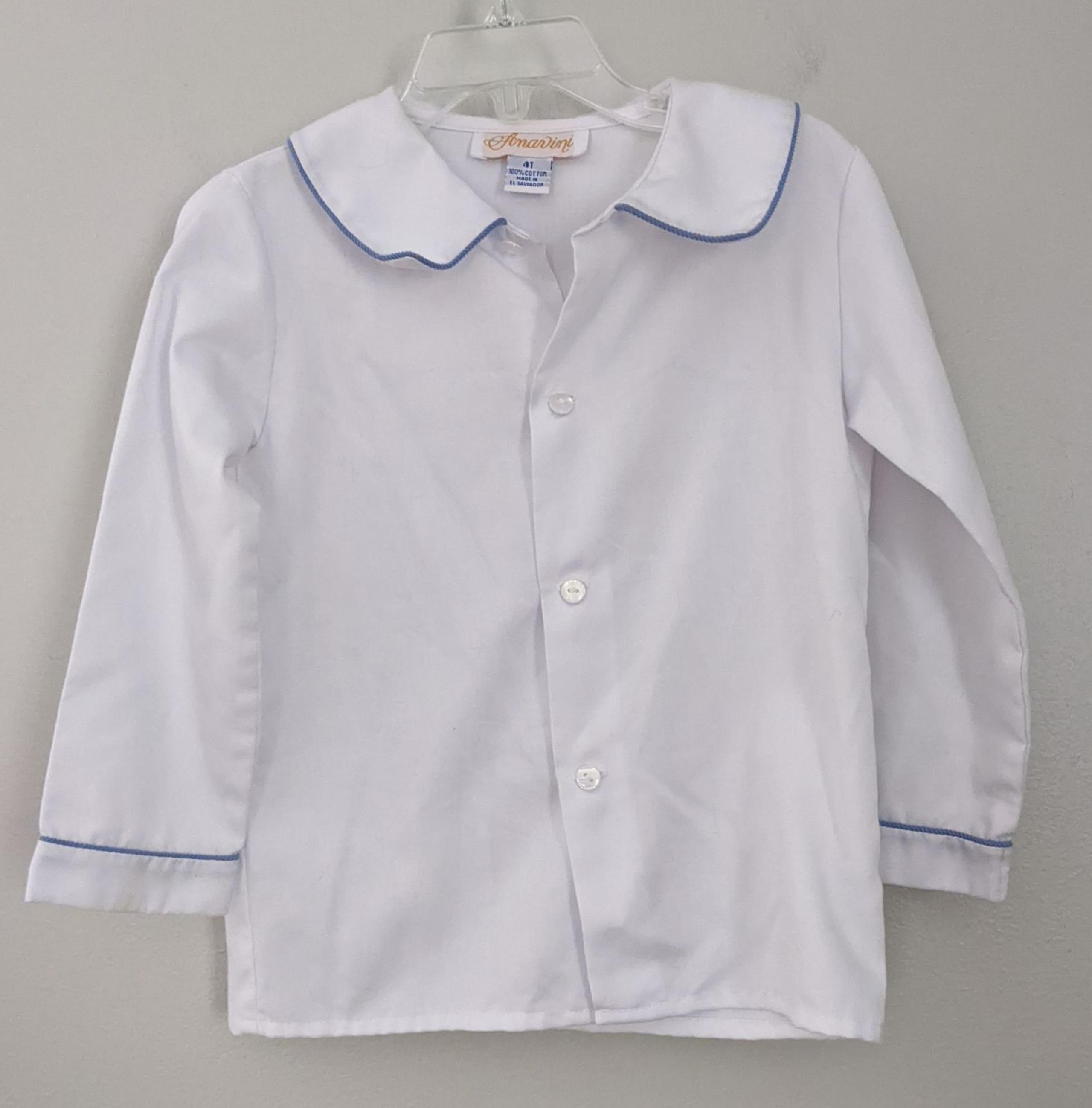 Anavini White Button Down Shirt size 4t