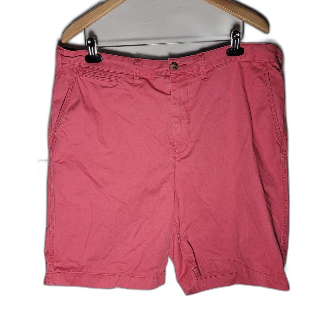 Polo Ralph Lauren Size 38 Cotton Chino Shorts Dark Pink Men's