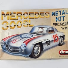 Vintage CB Car Mercedes 300SL Die cast Model Kit 1/24 Gullwing Italy New open