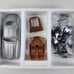 Vintage CB Car Mercedes 300SL Die cast Model Kit 1/24 Gullwing Italy New open