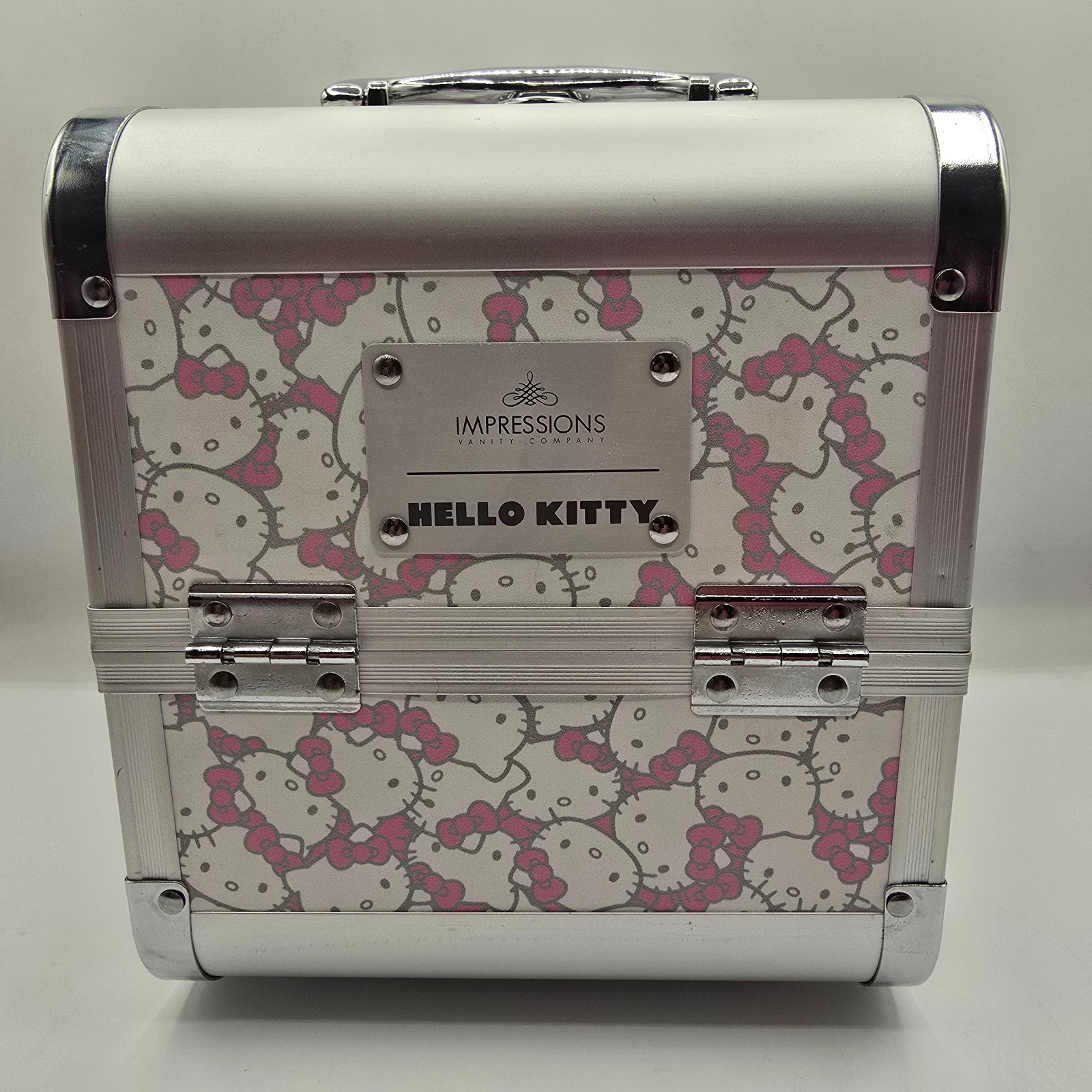 Impressions Hello Kitty Slay Cube Travel Makeup Case Pink Leopard