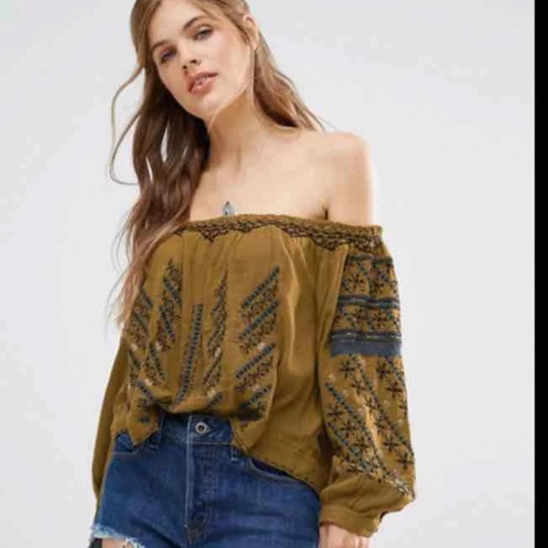 Free People Off the Shoulder Top New