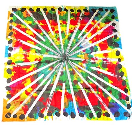 Lush Limited Edition Fireworks 100% Recycled Polyester Knot Wrap, 39 x 39