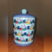 Lilo and Stitch Aloha Stitch Pattern Large Canister Ceramic Cookie Jar