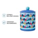 Lilo and Stitch Aloha Stitch Pattern Large Canister Ceramic Cookie Jar