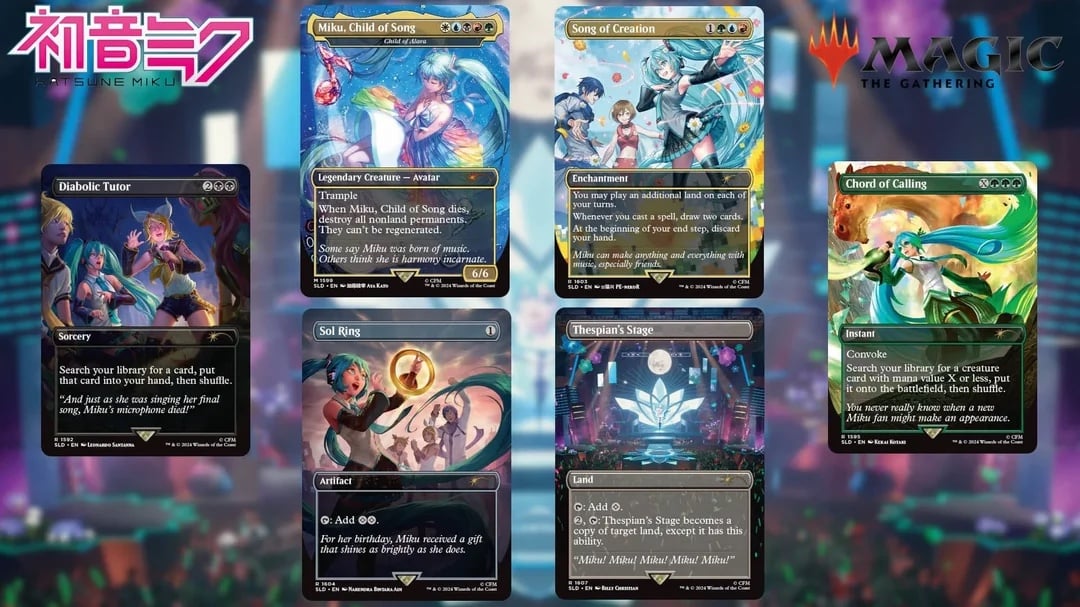 MTG - Secret Lair x Hatsune Miku: Digital Sensation JAP and ENG NF Set