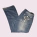 Vintage Y2K Love Nation Flare Jeans Cross Bling Decal