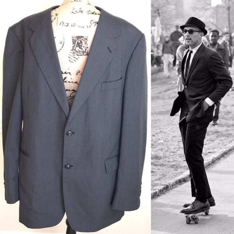 Blazer Men’s Wool Suit Coat 44L