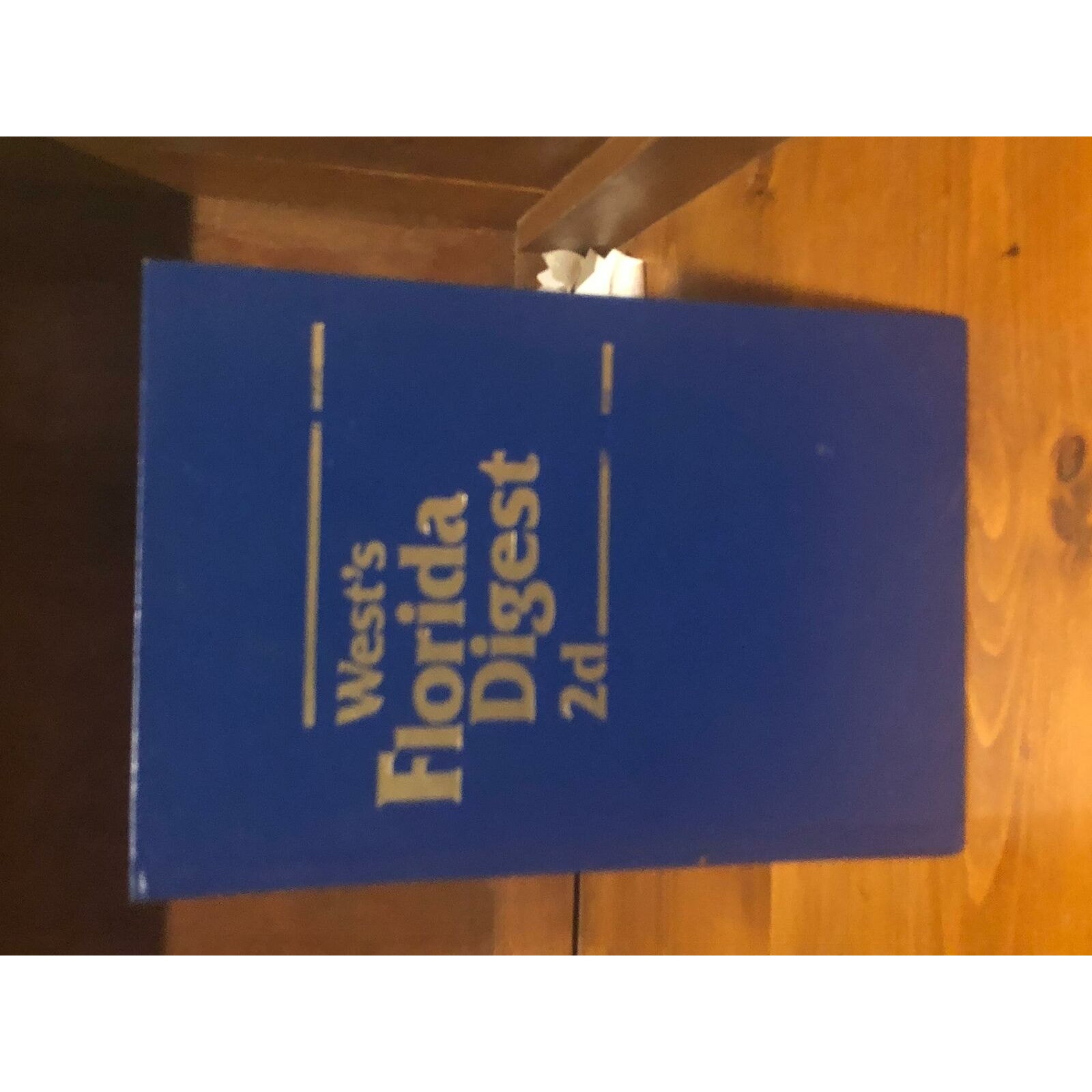 West's Florida Digest 2d: Volume 2- Appeal and Error 836 to 1180, 2001 Hardcover