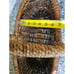 Vintage Oblong Wicker Twig Basket With Flat Bottom Rustic Farmhouse Decor 15 x6