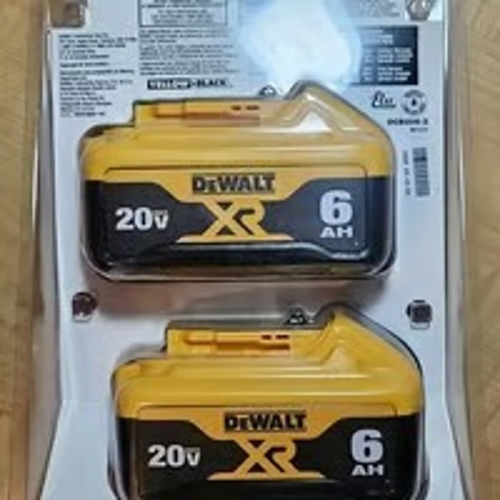 For DeWal DCB2062 (2-Pack) 20V MAX XR 6 Ah Li-Ion Batteries