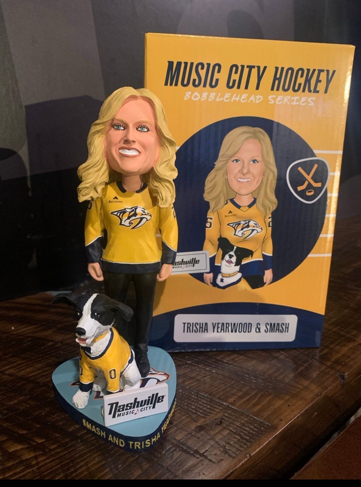 Nashville Predators Trisha Yearwood & Smash Bobblehead