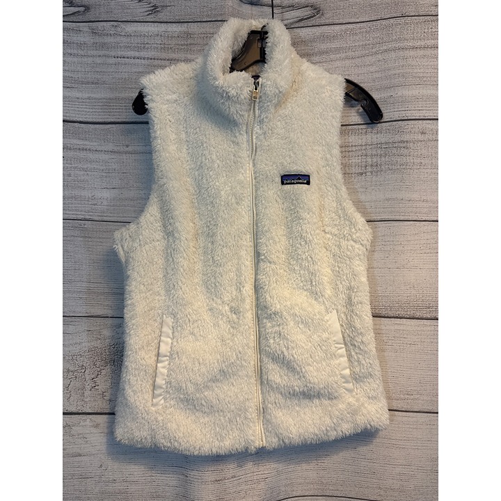 Patagonia Los Gatos White Fleece Vest Size L