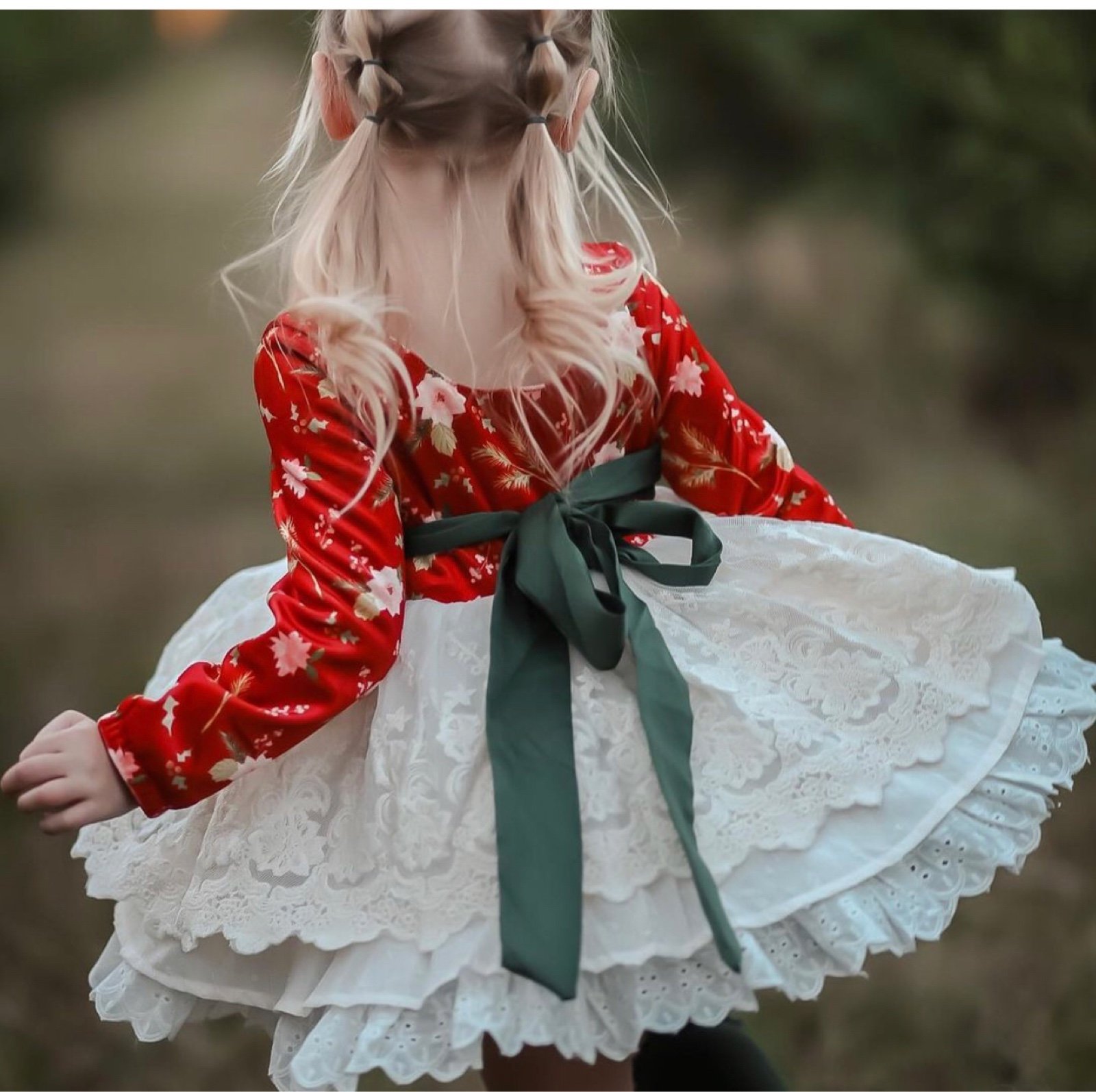 Love and grow Christmas set 12 months holiday dress with bloomer