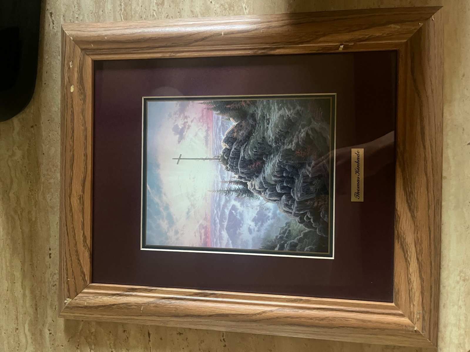Thomas kinkade sunrise framed