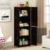 4-Door 5' Storage Cabinet, Dark Chocolate