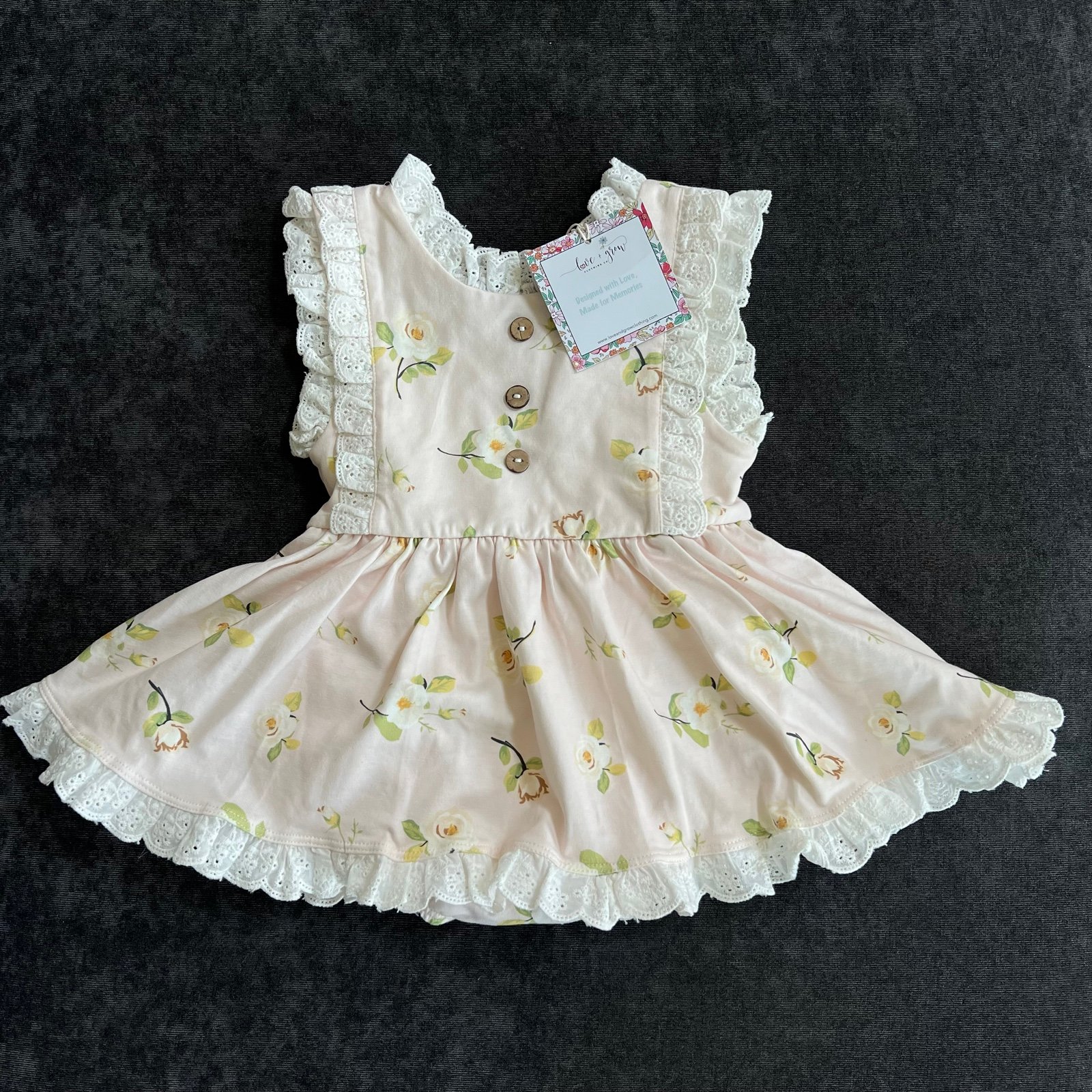 NWT Love & Grow Magnolia Skirted Romper Size 24 Months