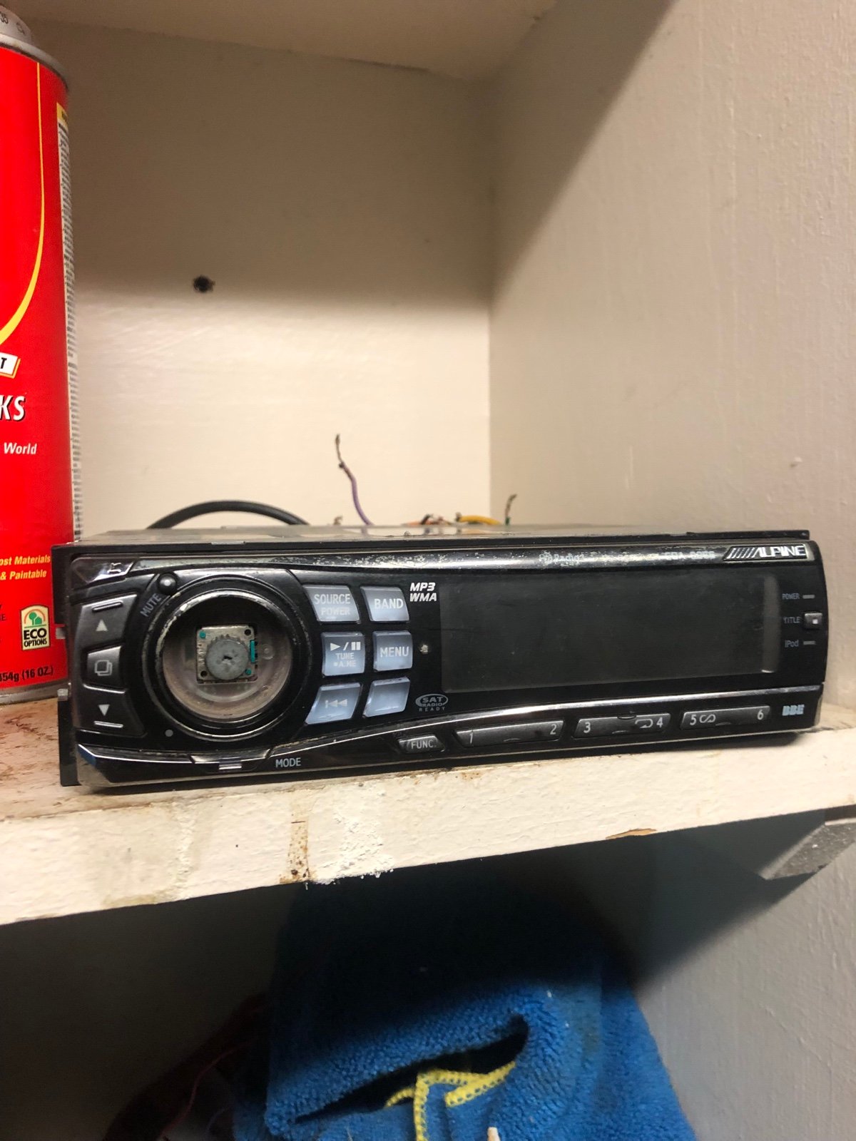 Alpine CDA 9856 single din radio stereo head unit