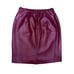 CCC Vintage Burgundy Faux Leather Pencil Skirt Decorative Button and Liner Sz L