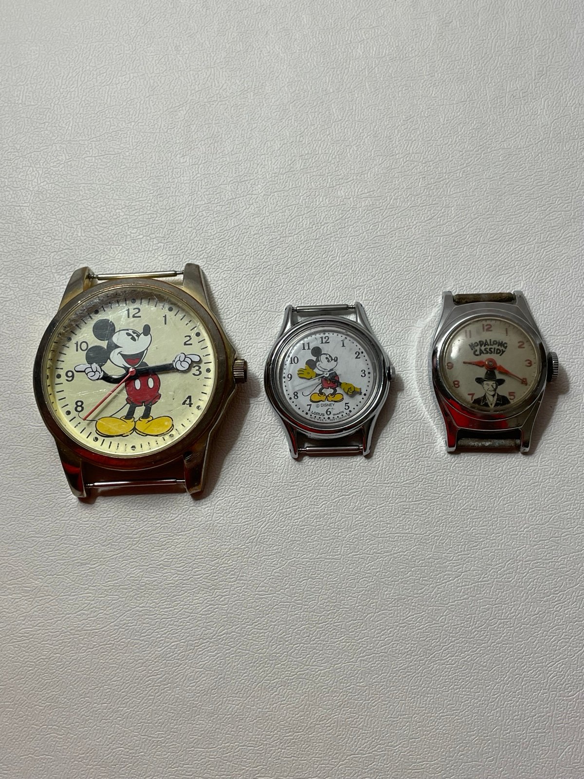 Vintage Disney and Hopalong Cassidy Collectible Watches
