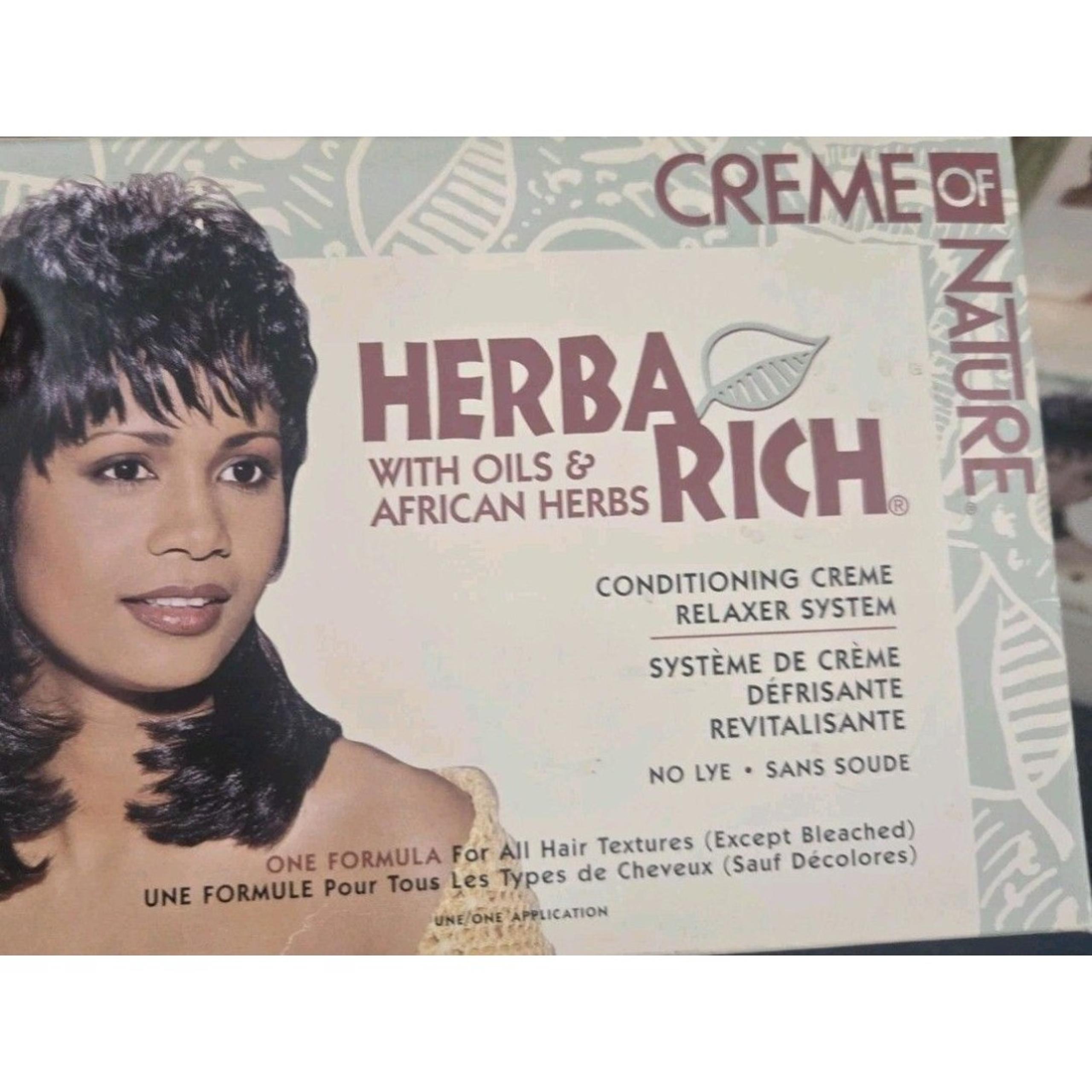 Creme of Nature HERBA RICH Conditioning Creme Relaxer System NOS No LYE