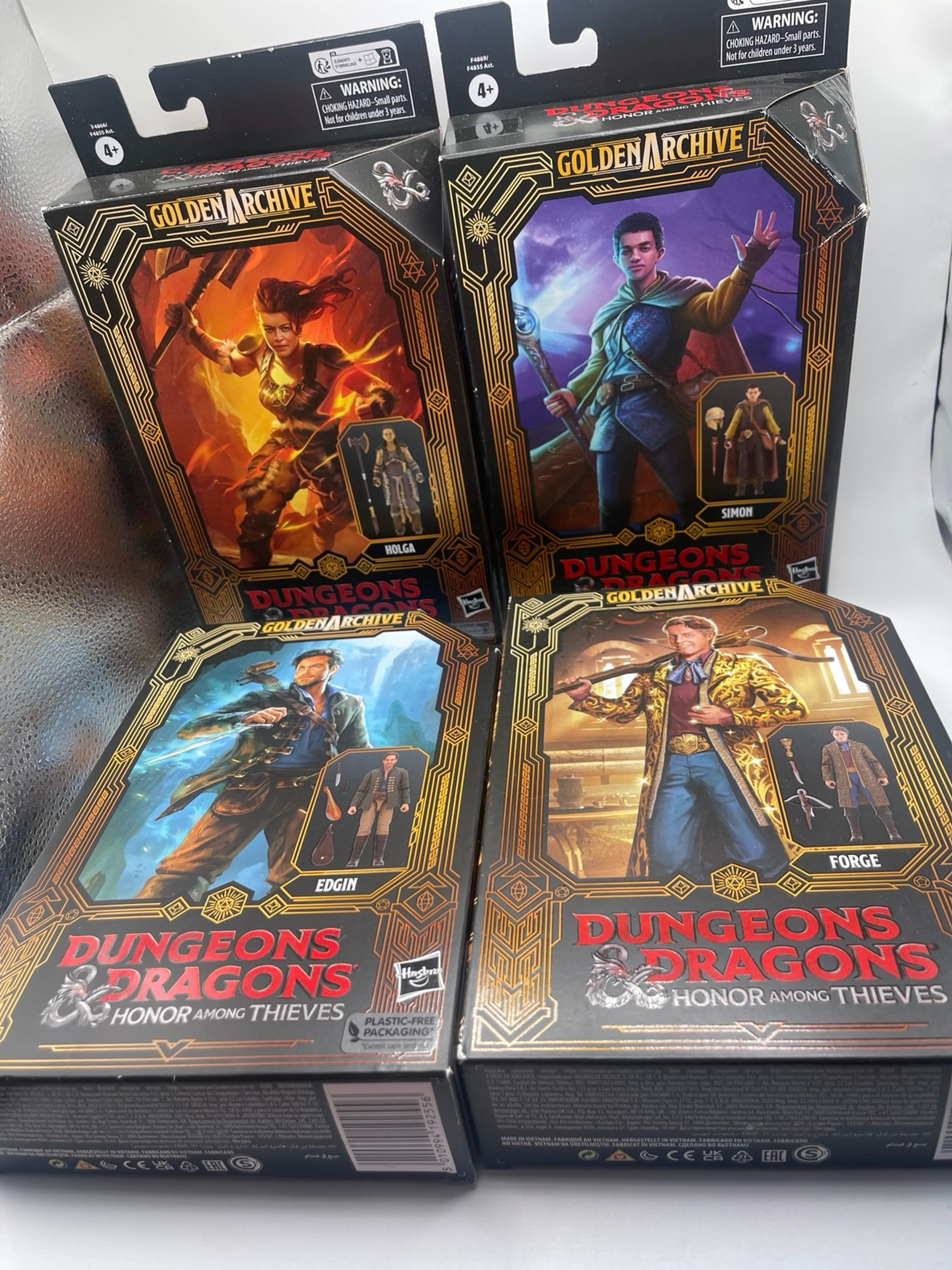 Dungeons & Dragons Honor Among Thieves Golden Archive Action Figures (Set Of 4)