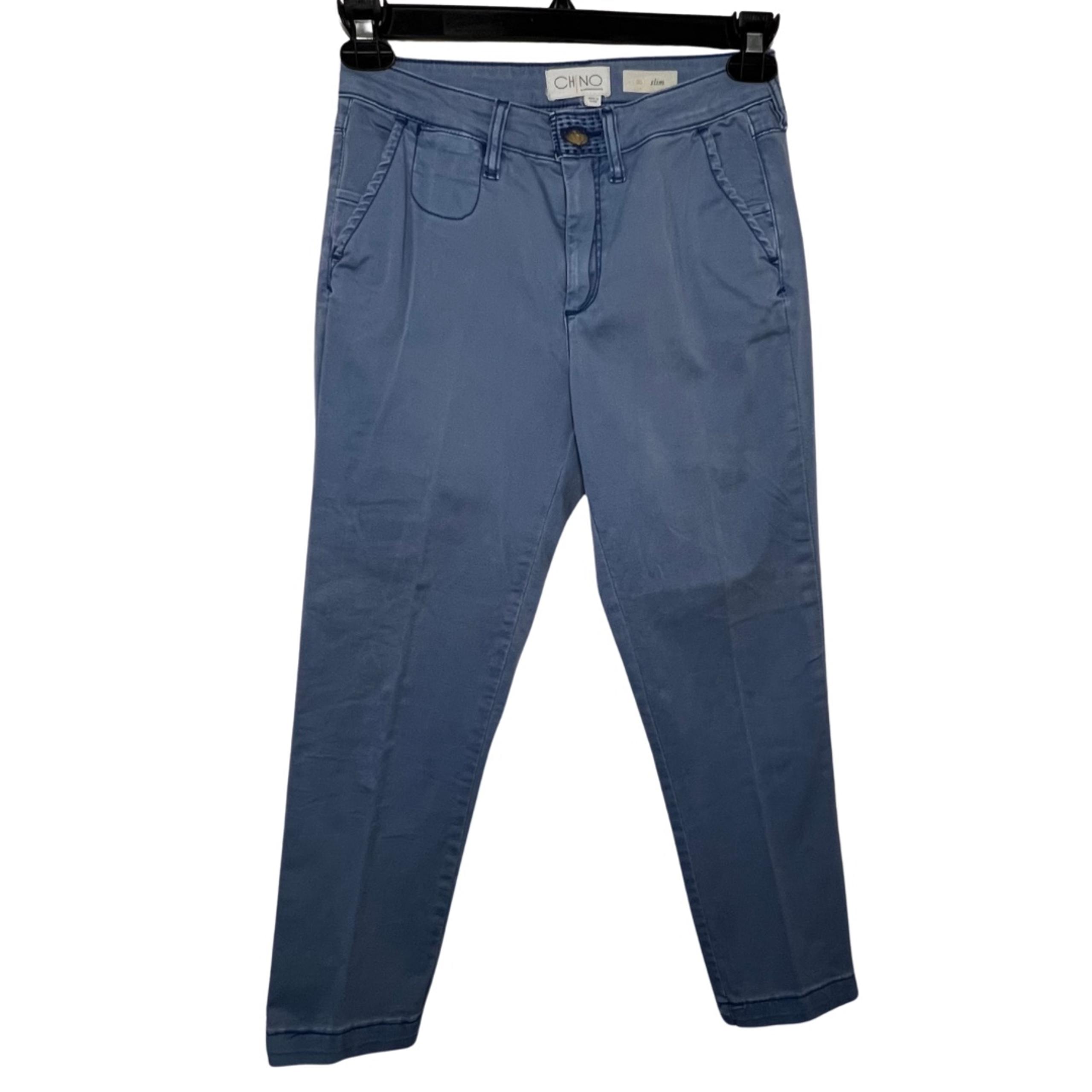 EUC Women’s Anthropologie Blue Ankle Cropped Jeans with Mid Rise and Relaxed Fit