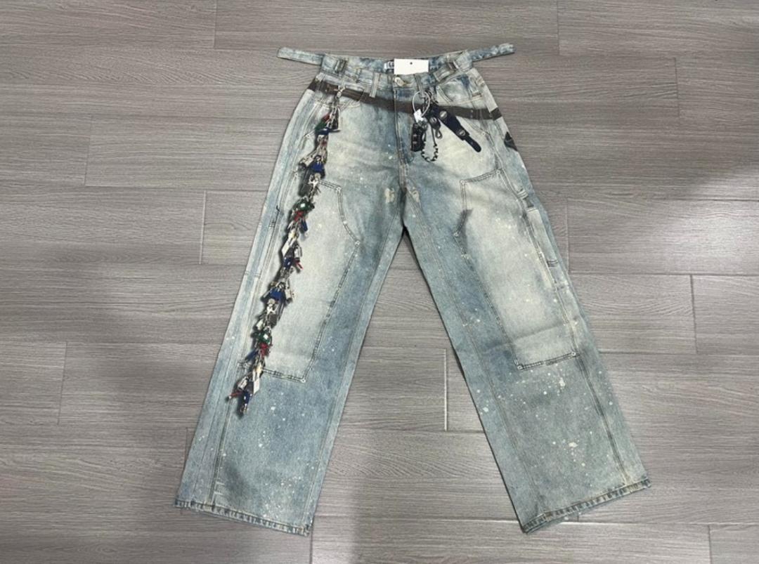 GRALIZ PROJECT G/R Keychain Denim Pants