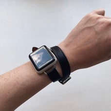 Only Band - Band for Apple Watch Ultra 42/44/45/49mm Double Tour Leather Strap