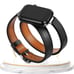 Only Band - Band for Apple Watch Ultra 42/44/45/49mm Double Tour Leather Strap