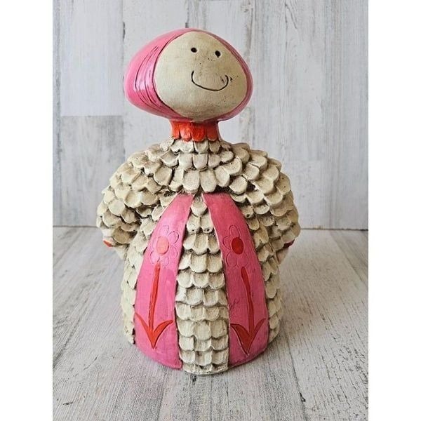 Kimro 1991 chalkware Lady vintage decor woman
