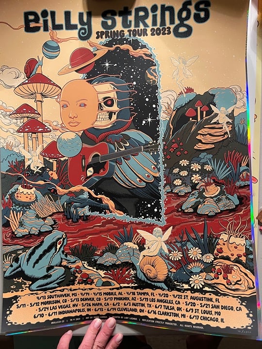 Billy Strings Poster - number 75 of 2800,  2023 Spring tour